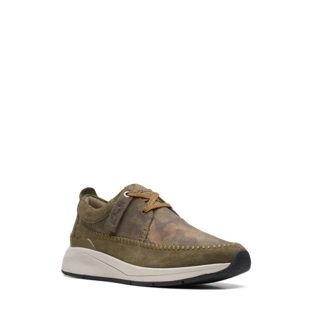 Clarks Coast Lite Weave 26168612 Shoes Mens US 9 Green Camo Sneakers JOBB1264